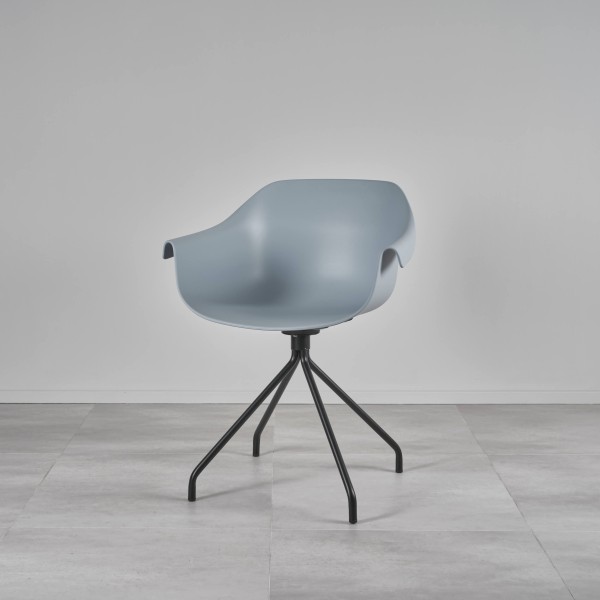 CATHÉRINE Stuhl mit schwarzem Metallgestell | 1
