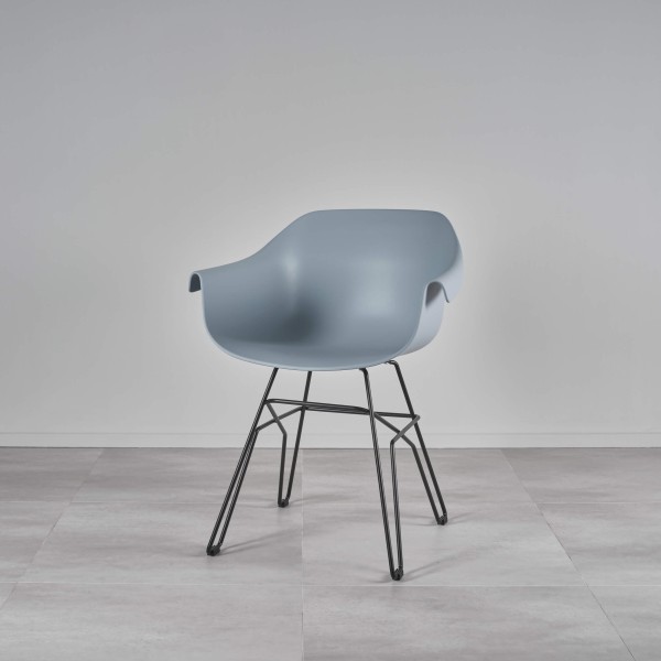 CATHÉRINE Stuhl mit schwarzem Metallgestell | 4
